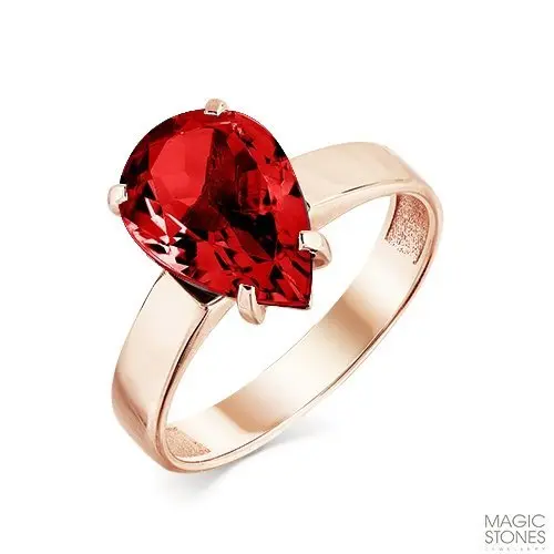 Кольцо декоративное из красного золота