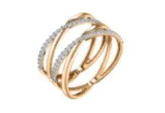 Кольцо декоративное из красного золота