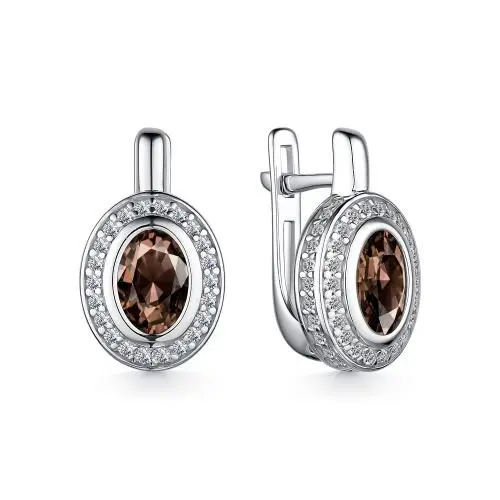 Серьги с английским замком из серебра