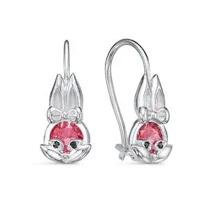 Серьги детские из серебра вид 1