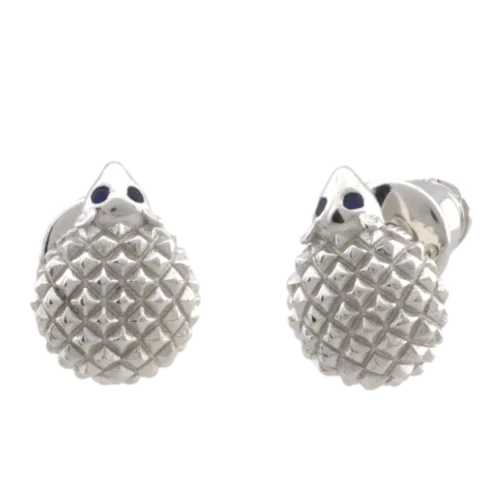 Серьги пуссеты из серебра