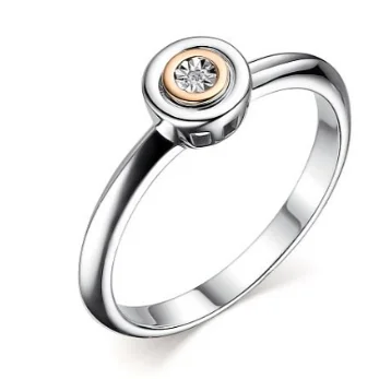 Кольцо декоративное из серебра