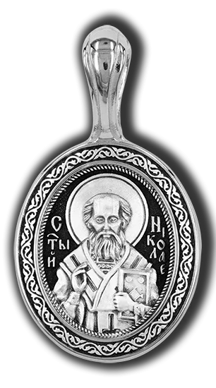 Подвеска икона из серебра