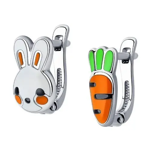 Серьги детские из серебра