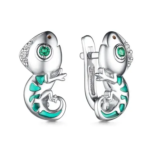 Серьги детские из серебра