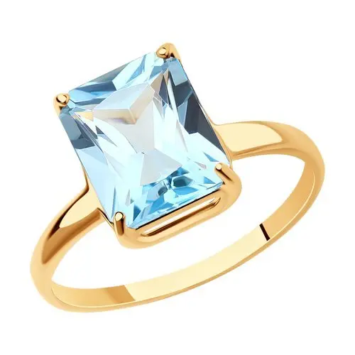 Кольцо декоративное из красного золота