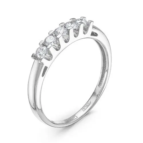 Кольцо декоративное из белого золота