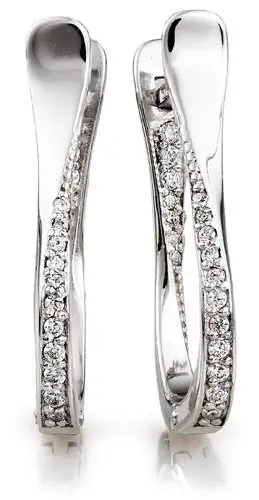 Серьги с английским замком из серебра