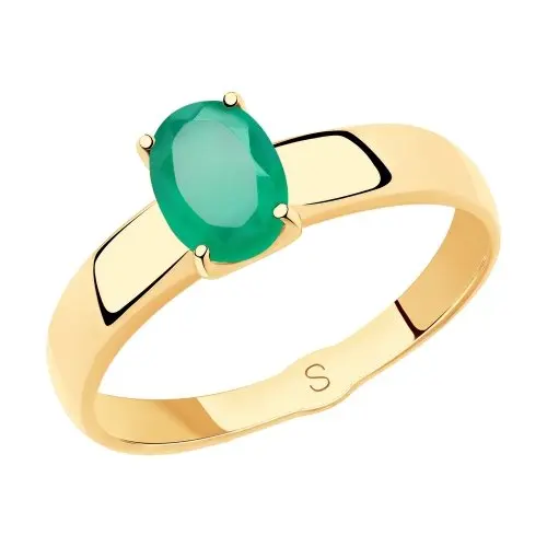 Кольцо декоративное из красного золота