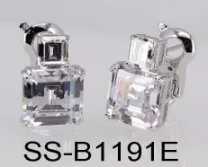 Серьги с английским замком из серебра