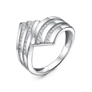 Кольцо декоративное из серебра вид 1