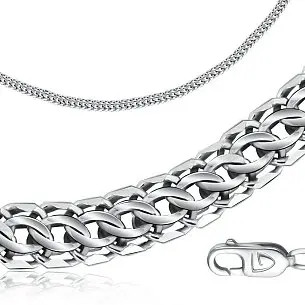 Цепь из белого золота