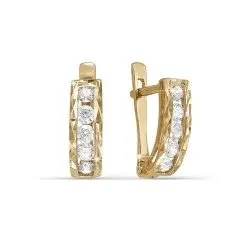 Серьги детские из красного золота