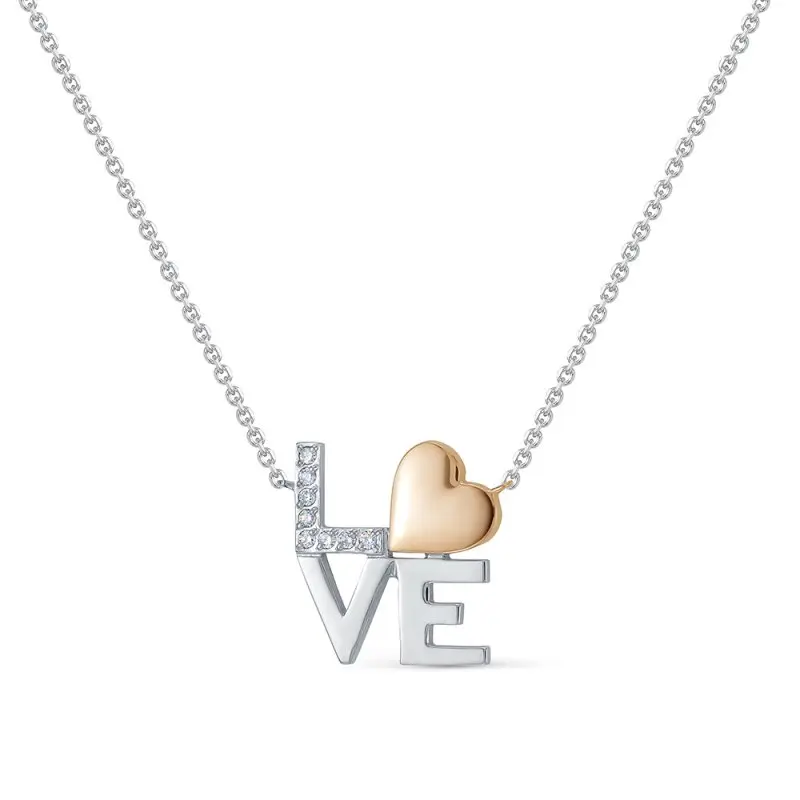 Цепь колье из комбинированного золота