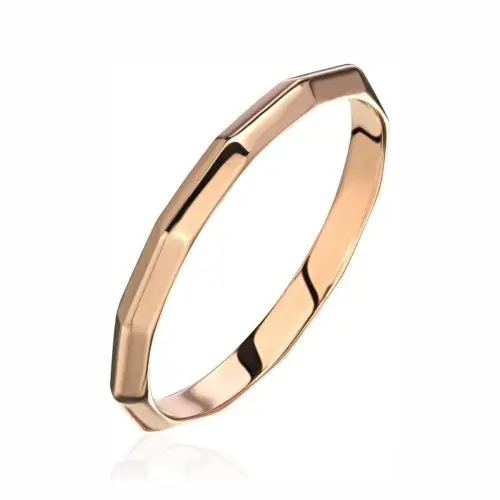 Кольцо декоративное из красного золота