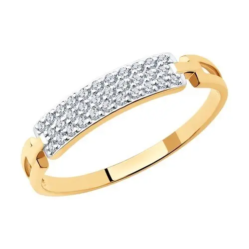 Кольцо декоративное из красного золота