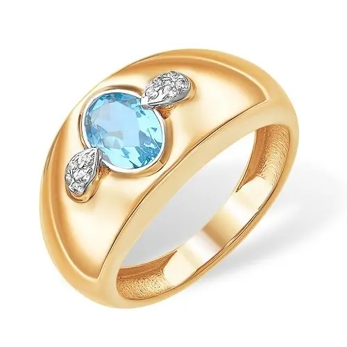 Кольцо декоративное из красного золота