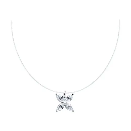 Цепь шнурок из серебра