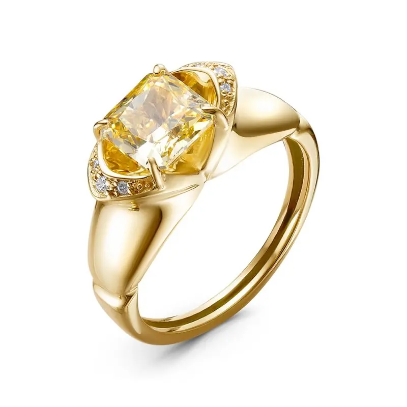 Кольцо декоративное из желтого золота