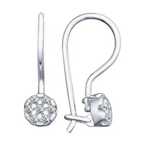 Серьги детские из серебра