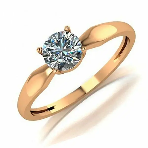 Кольцо декоративное из красного золота