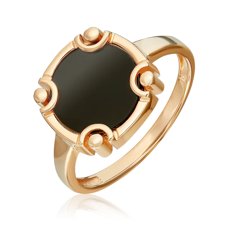 Кольцо декоративное из красного золота