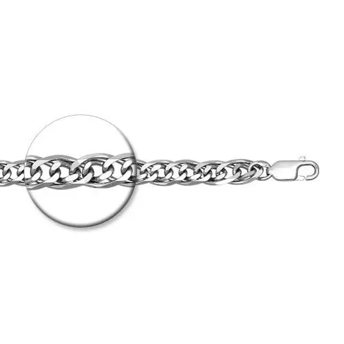 Браслет цепочный из серебра вид 1