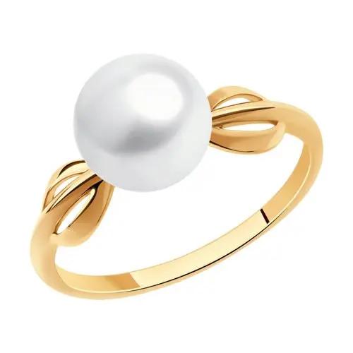 Кольцо декоративное из красного золота