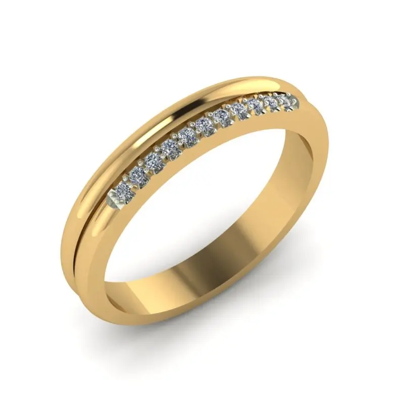 Кольцо декоративное из красного золота