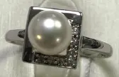 Кольцо декоративное из серебра