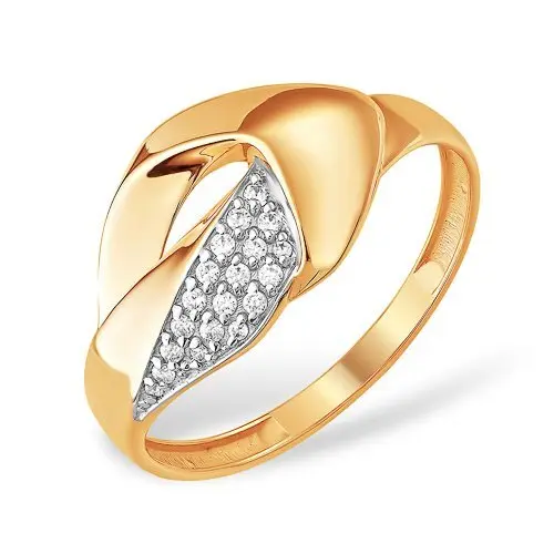 Кольцо декоративное из красного золота