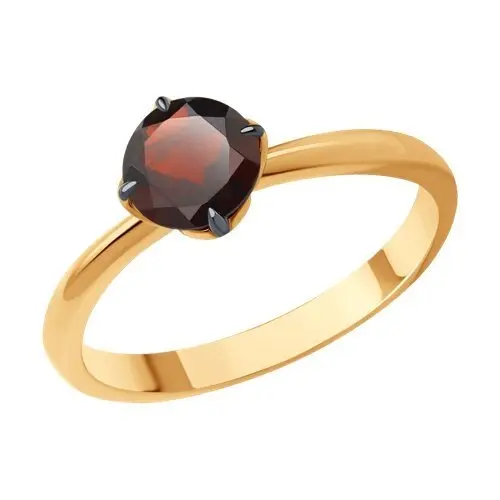 Кольцо декоративное из красного золота