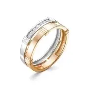 Кольцо декоративное из комбинированного золота