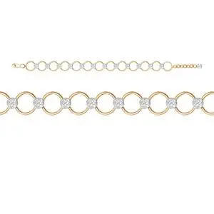 Браслет декоративный из красного золота