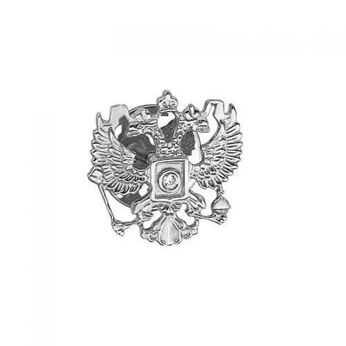 Значкок из белого золота