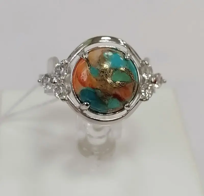 Кольцо декоративное из серебра