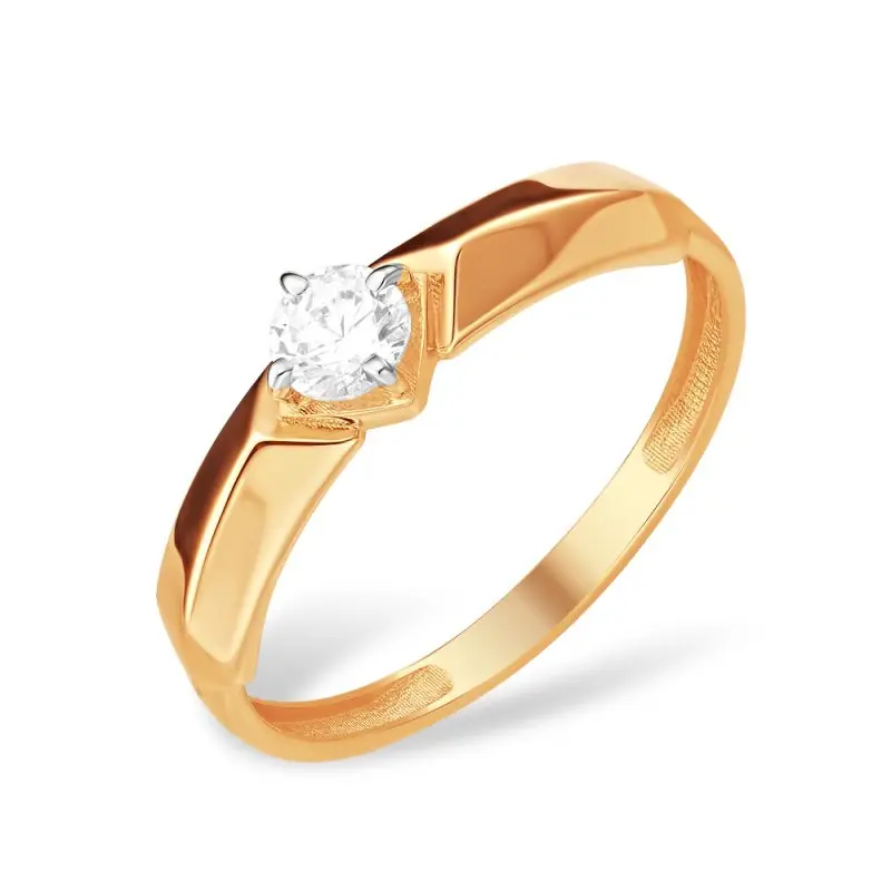 Кольцо декоративное из красного золота