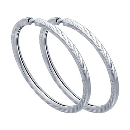 Серьги конго из серебра