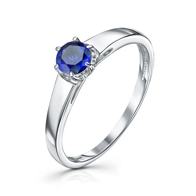 Кольцо декоративное из белого золота