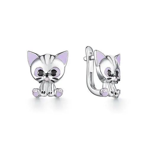 Серьги детские из серебра