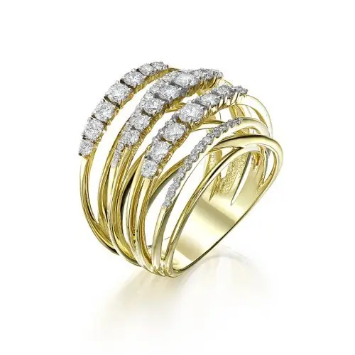 Кольцо декоративное из белого золота Кольцо декоративное из белого золота