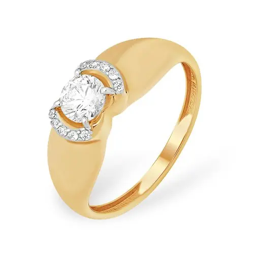 Кольцо декоративное из красного золота