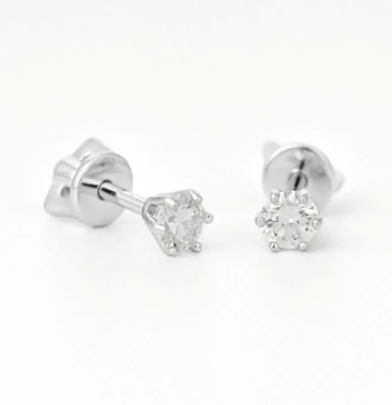 Серьги пуссеты из серебра