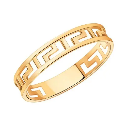 Кольцо декоративное из красного золота