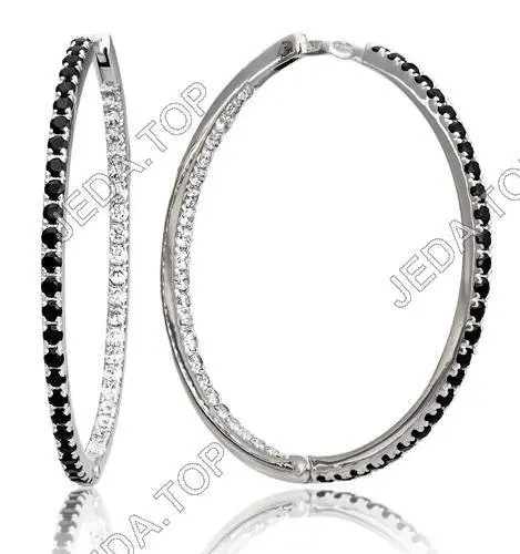 Серьги конго из серебра