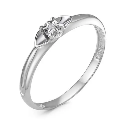 Кольцо декоративное из белого золота