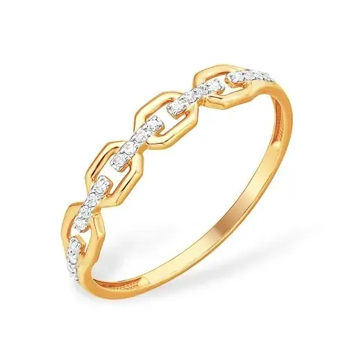 Кольцо декоративное из красного золота