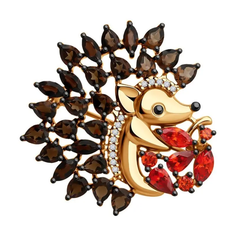 Брошь из позолоты