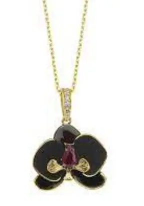 Цепь колье из желтого золота