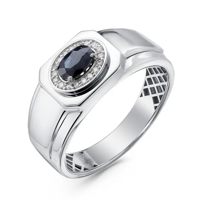 Печатка из белого золота